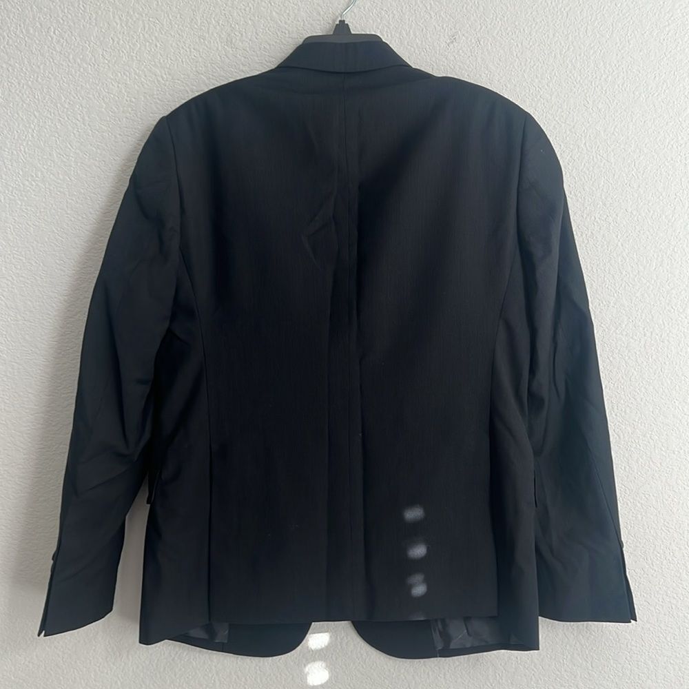 A|X Armani Exchange Wool Two-Button Blazer, Black, NWT, Size 38S - Picture 4 of 10